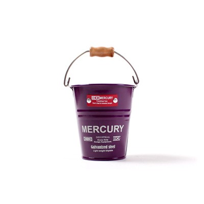 Tin Mini Bucket Purple