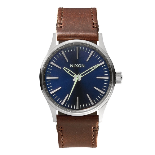 Sentry 38 Leather 38mm Blue/Brown