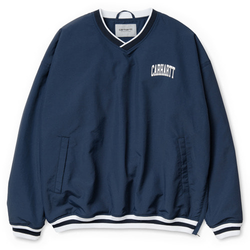 Division Script Coach Pullover Steel Navy/White