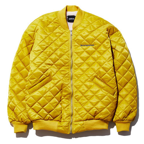 Square Quilting MA-1 Jacket Yellow