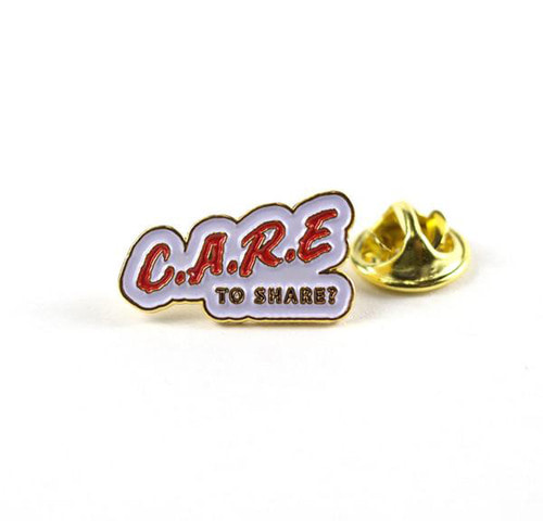 CARE PIN WHITE/RED