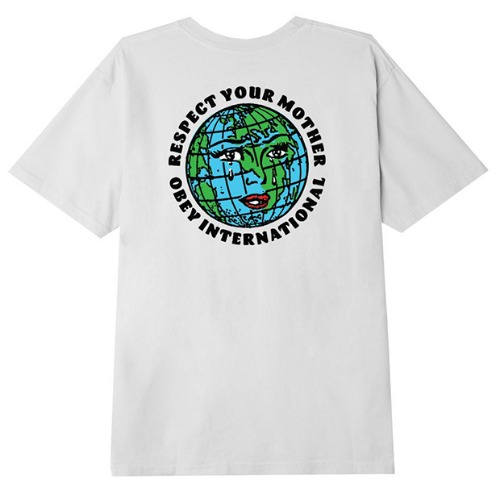 RESPECT YOUR MOTHER ORGANIC T-SHIRT WHITE