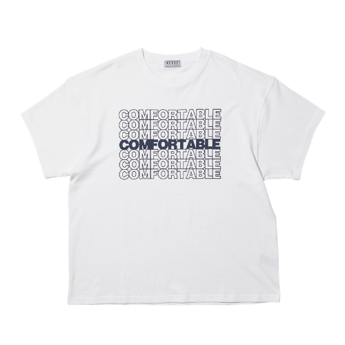 니즈 반팔티 NEASE Comfortable logo t-shirt WHITE