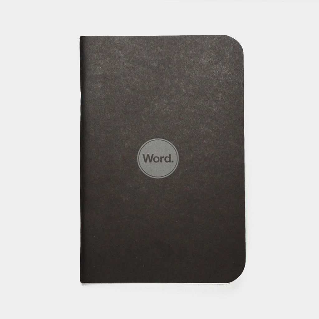Word. Notebooks Black (3pk)