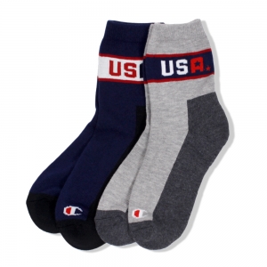 챔피온재팬 Half Socks USA 2pcs