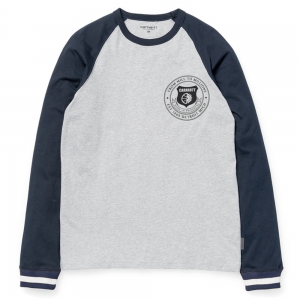 L/S Seal T-Shirt Grey Heather/Navy