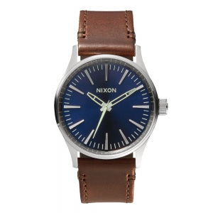 Sentry 38 Leather 38mm Blue/Brown