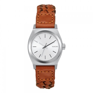 Small Time Teller Leather 26mm Saddle Woven