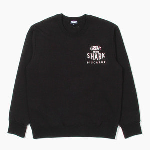 Great White Shark CrewNeck Black