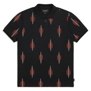 CALEDONIAN S/S POLO BLACK/RED
