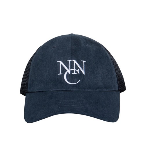 니즈 볼캡 NEASE NNC logo mesh hat Washed Navy