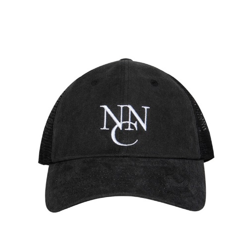 니즈 볼캡 NEASE NNC logo mesh hat Washed Black