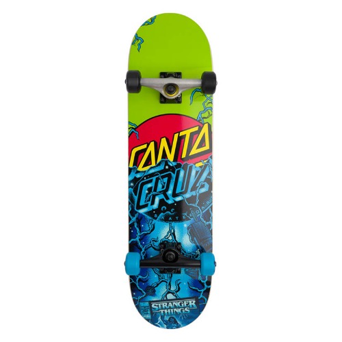 스케이트보드 컴플릿 Stranger Things Classic Dot Large Santa Cruz Skateboard Complete 8.25