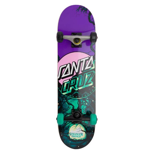 스케이트보드 컴플릿 Stranger Things Other Dot Mini Santa Cruz Skateboard Complete 7.75