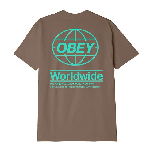 오베이 반팔 티셔츠 OBEY GLOBAL SILT