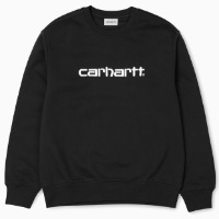 CARHARTT SWEATSHIRT BLACK/WHITE