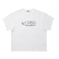 니즈 반팔티 NEASE Bubble graffiti logo t-shirt WHITE